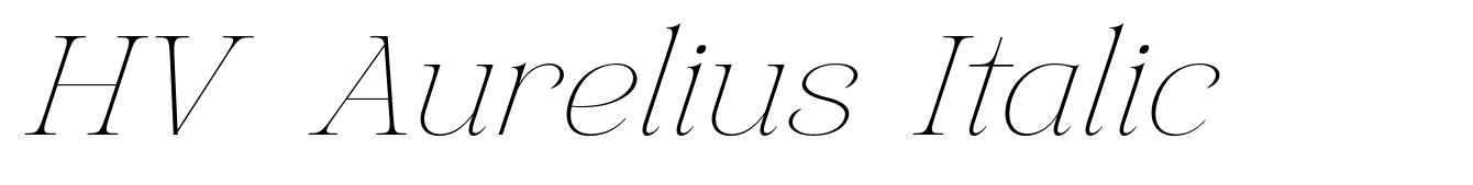 HV Aurelius Italic